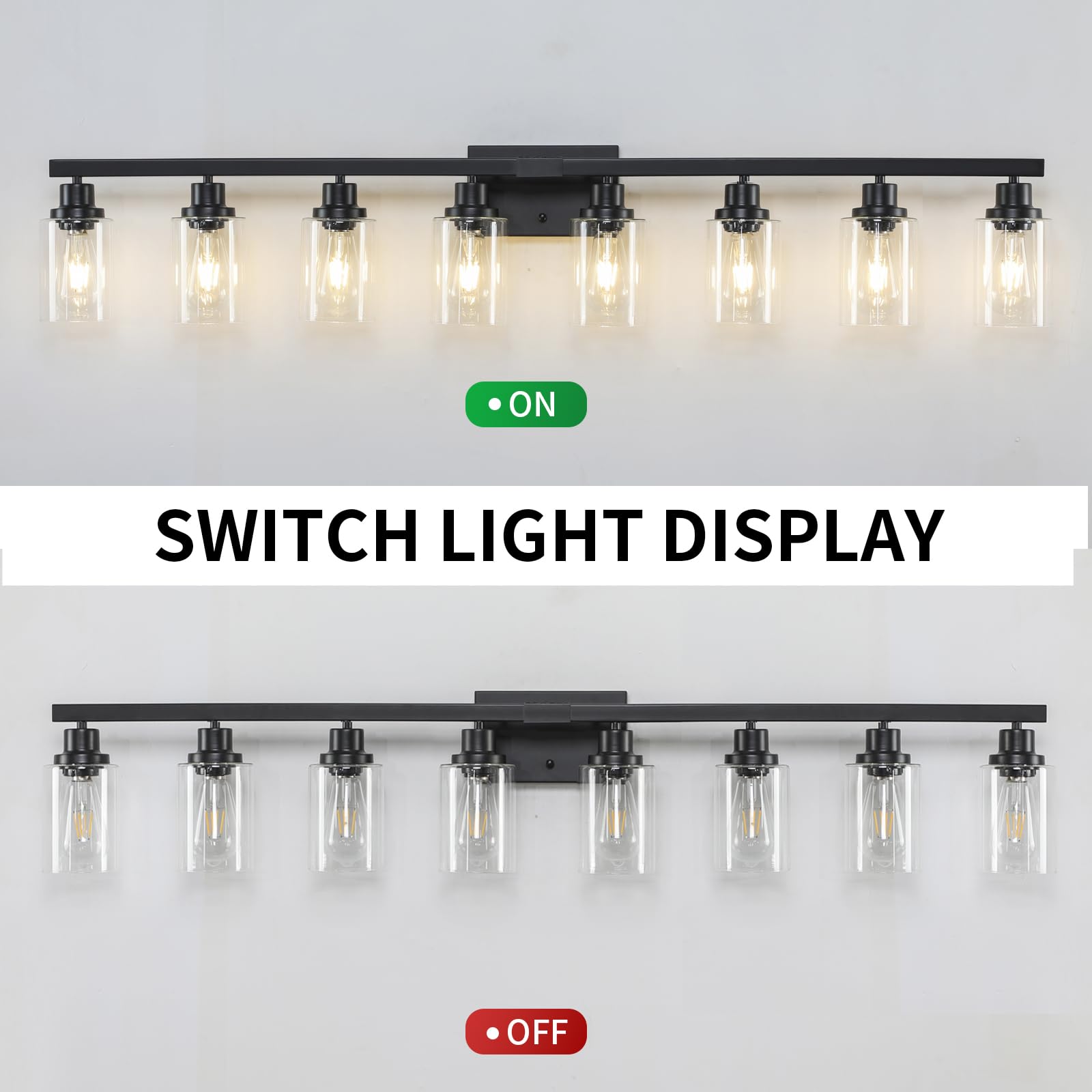 DIKAIDA dimmable bathroom vanity light compatible with dimmers