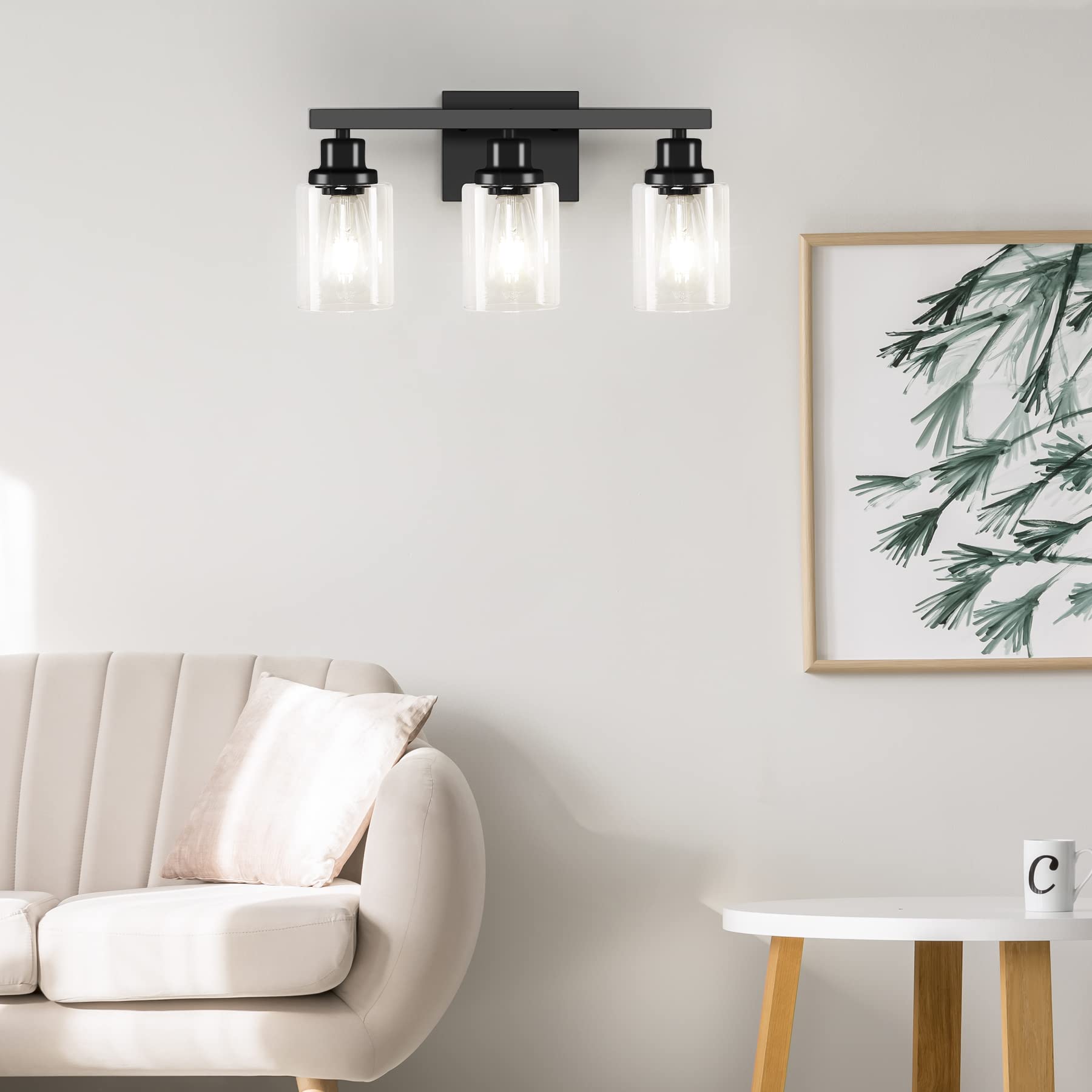 DIKAIDA compatible with E26 bulbs for incandescent, CFL, halogen, or LED options.