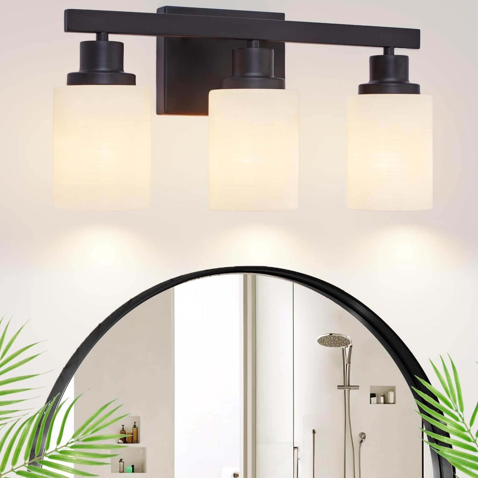 DIKAIDA modern bathroom lights fit over mirrors in living spaces.