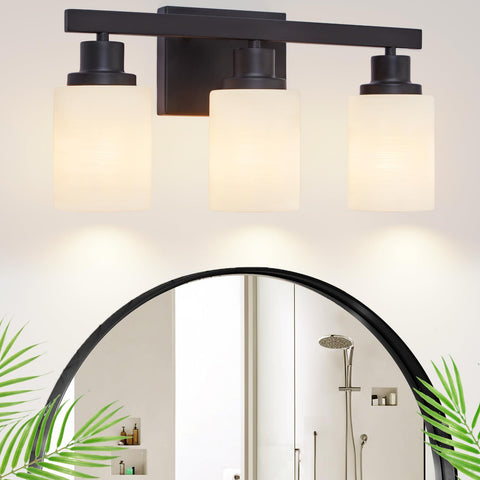 DIKAIDA modern bathroom lights fit over mirrors in living spaces.