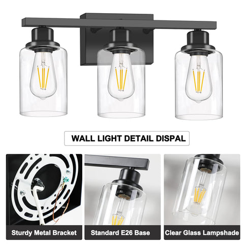 DIKAIDA modern farmhouse wall sconce complements bedrooms and living rooms.