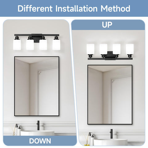 DIKAIDA reversible mounting for upward or downward lighting.