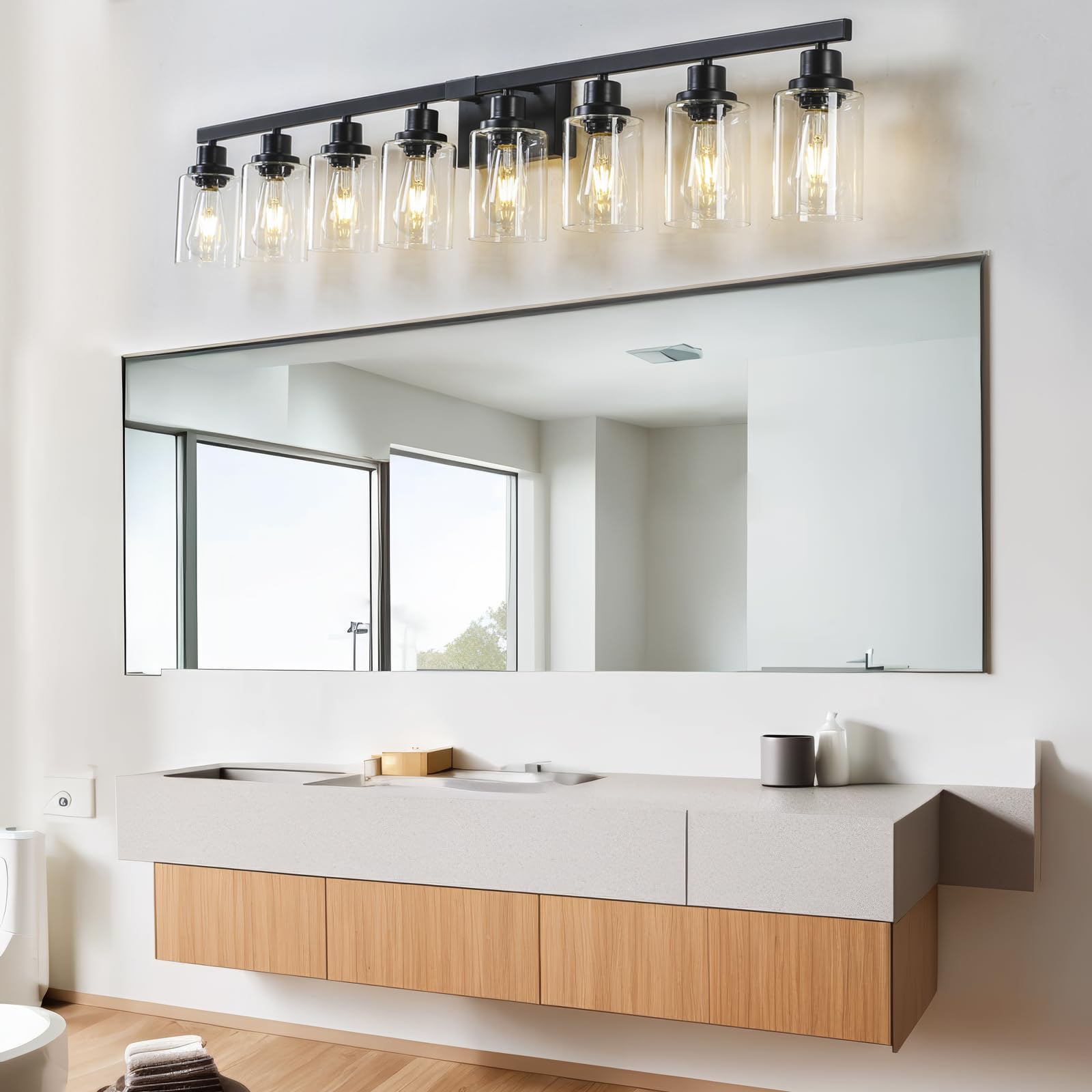 DIKAIDA fixture mounts upward or downward for flexible lighting