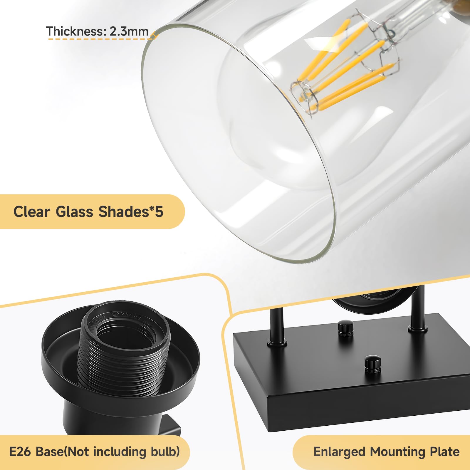 DIKAIDA vanity light can mount upward or downward for flexible ambiance