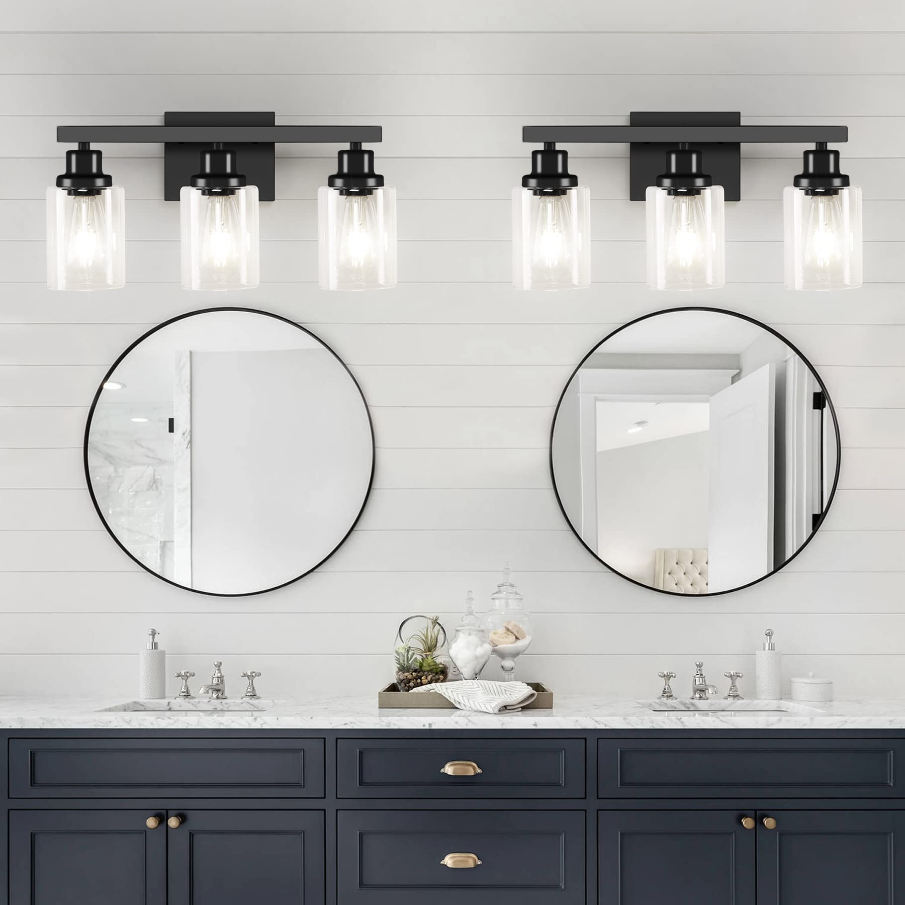 DIKAIDA wall-mount light over mirror for versatile upward or downward glow.