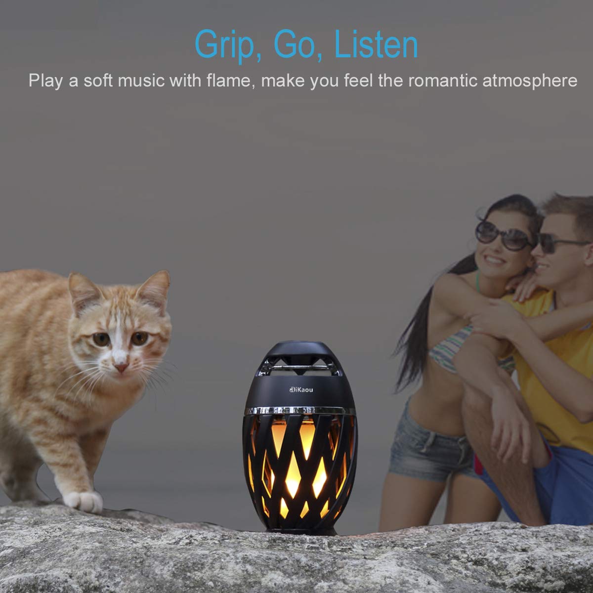 DiKaou lamp supports TWS pairing for broader stereo in the yard