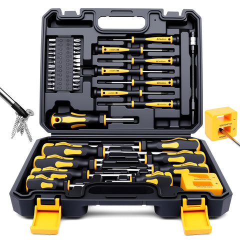 DikTalk 43-piece screwdriver set in case for organized, quick access.