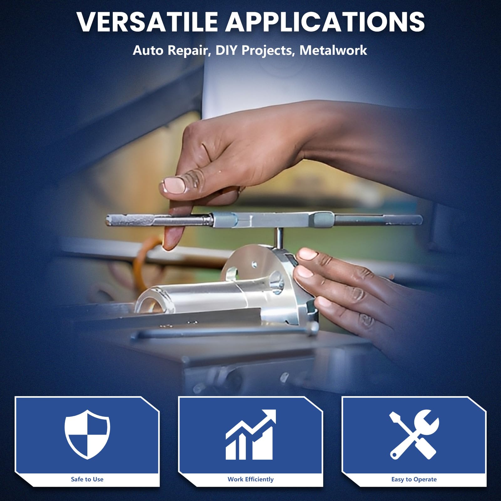 DikTalk ideal for automotive repairs, metalworking, and DIY threading tasks.