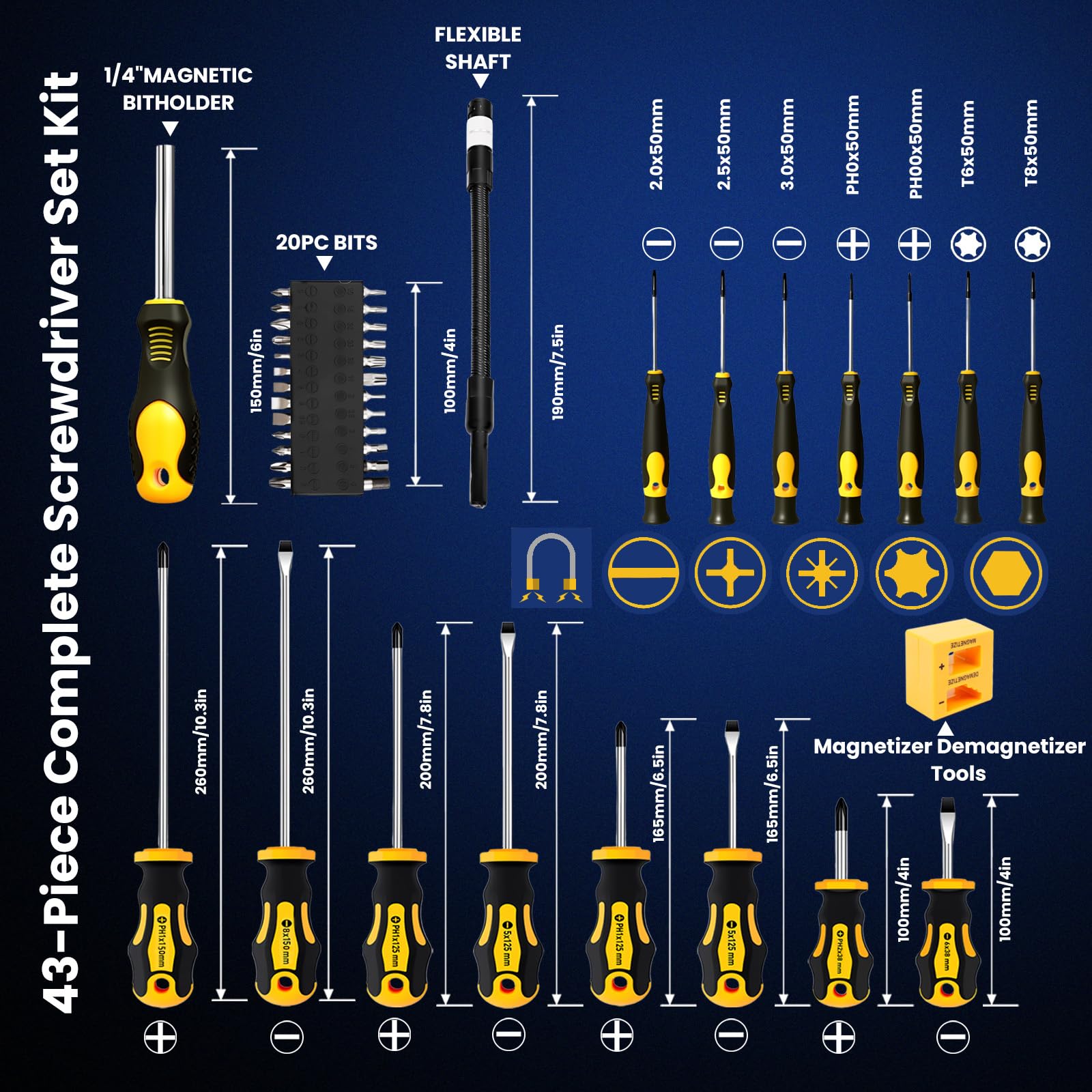 DikTalk full-size screwdrivers in use for sturdy, reliable everyday tasks.