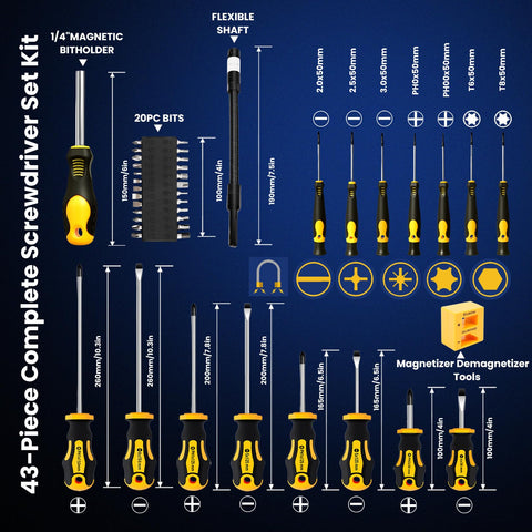 DikTalk full-size screwdrivers in use for sturdy, reliable everyday tasks.