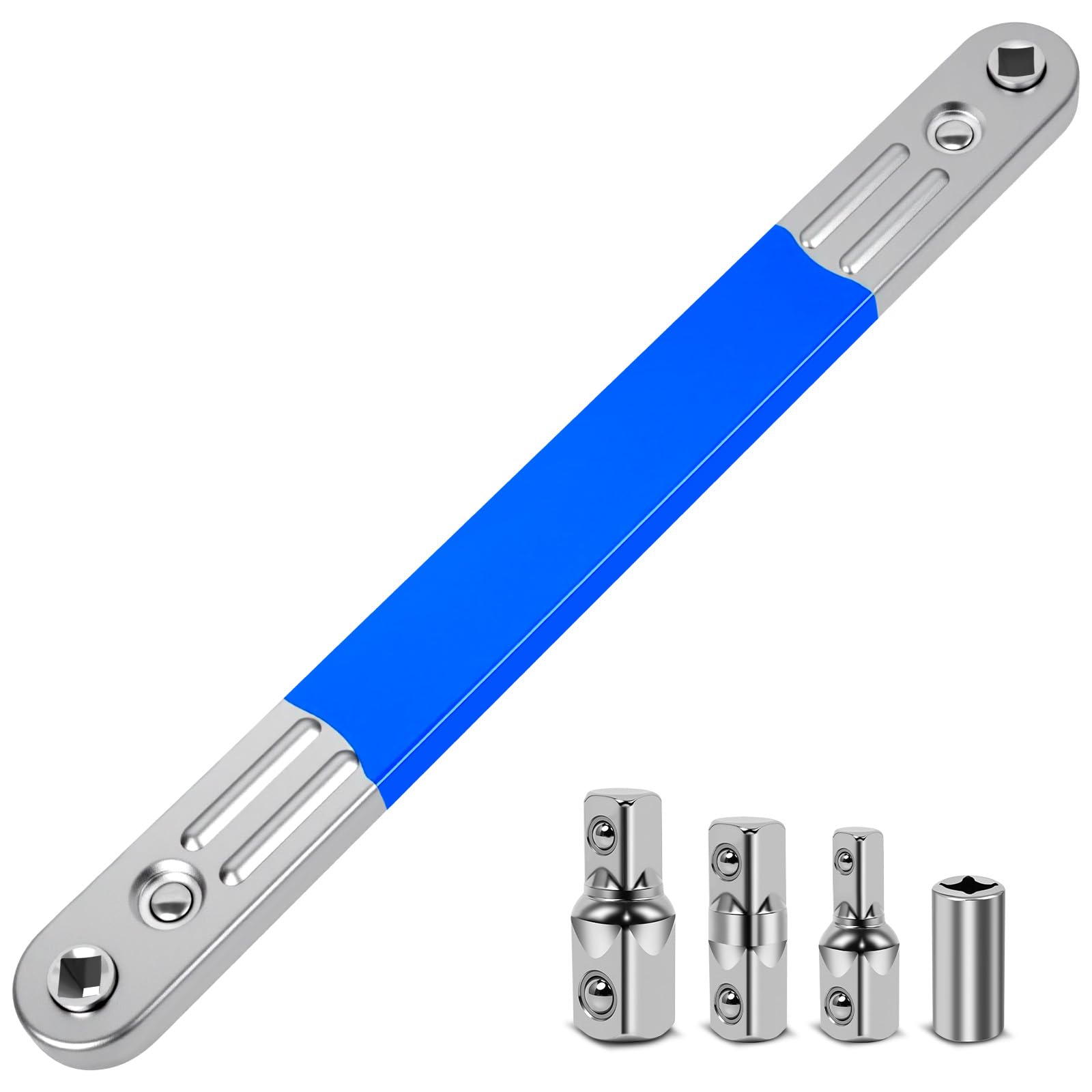 DikTalk impact offset extension wrench set with 1/2 drive reaches tight spaces quickly.
