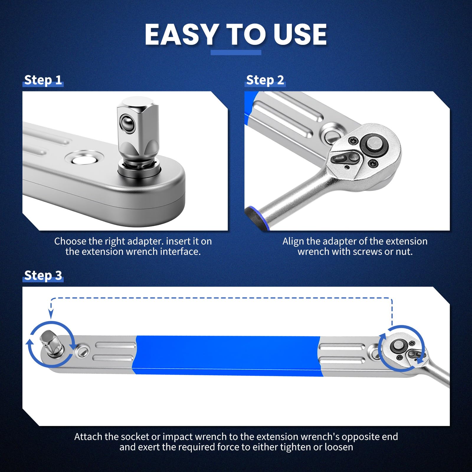 DikTalk offset wrench in use in tight spaces demonstrates improved leverage.