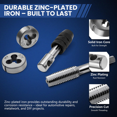 DikTalk thread gauge helps accurate size checks on metric and SAE threads.