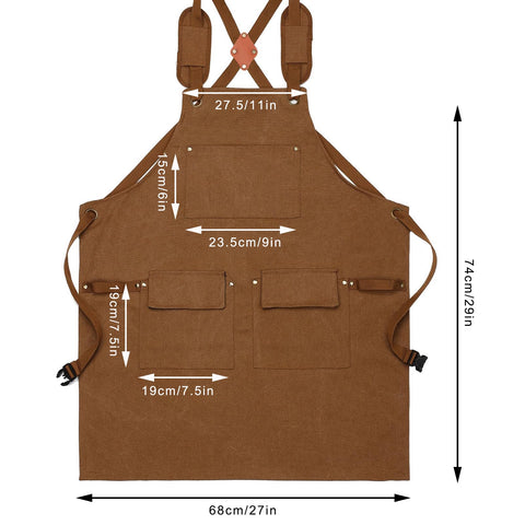 DILLMAN Woodworking Apron offers full-coverage protection at 29 by 27 inches.