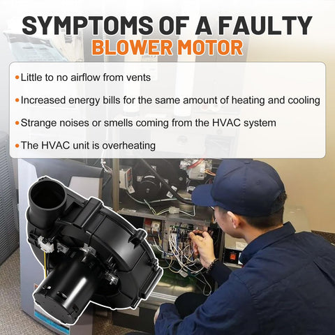 Dilomber A249 blower motor installed in Lennox draft inducer, demonstrating quiet operation.