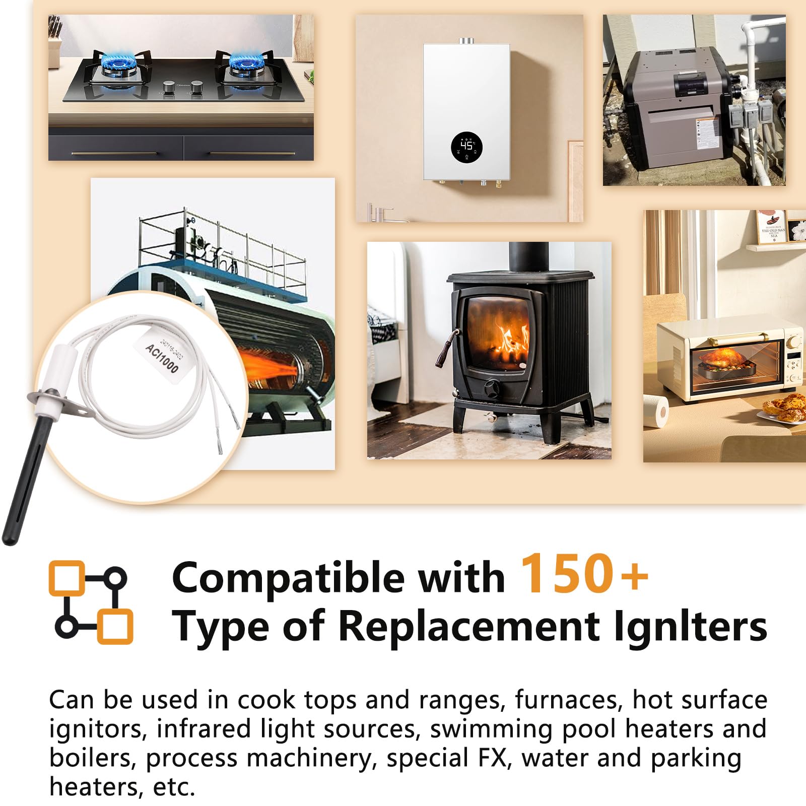 Dimakung H150 is quick to install with a universal bracket for many 120V systems.