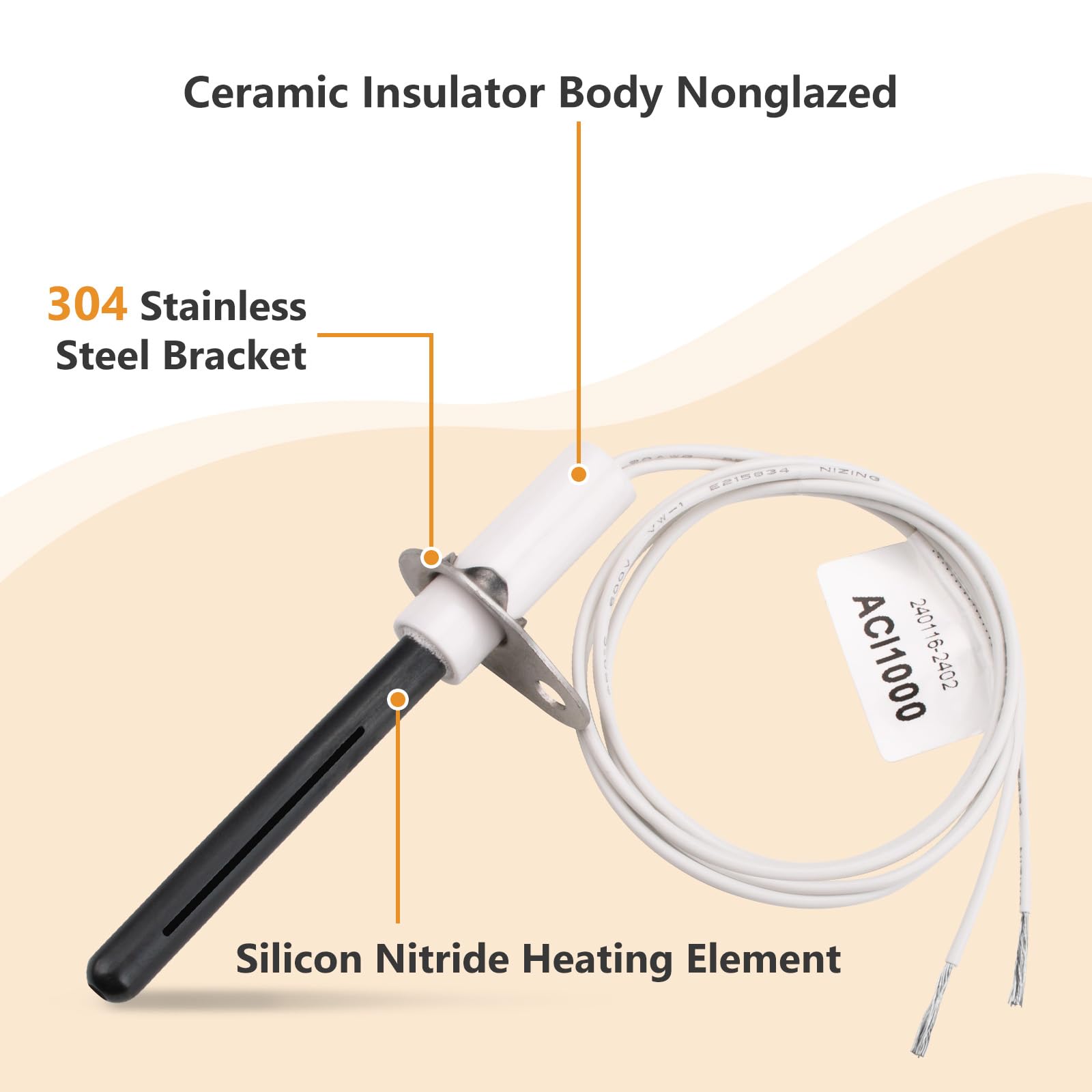 Dimakung H150 nitride heating element offers high stability and rapid ignition.