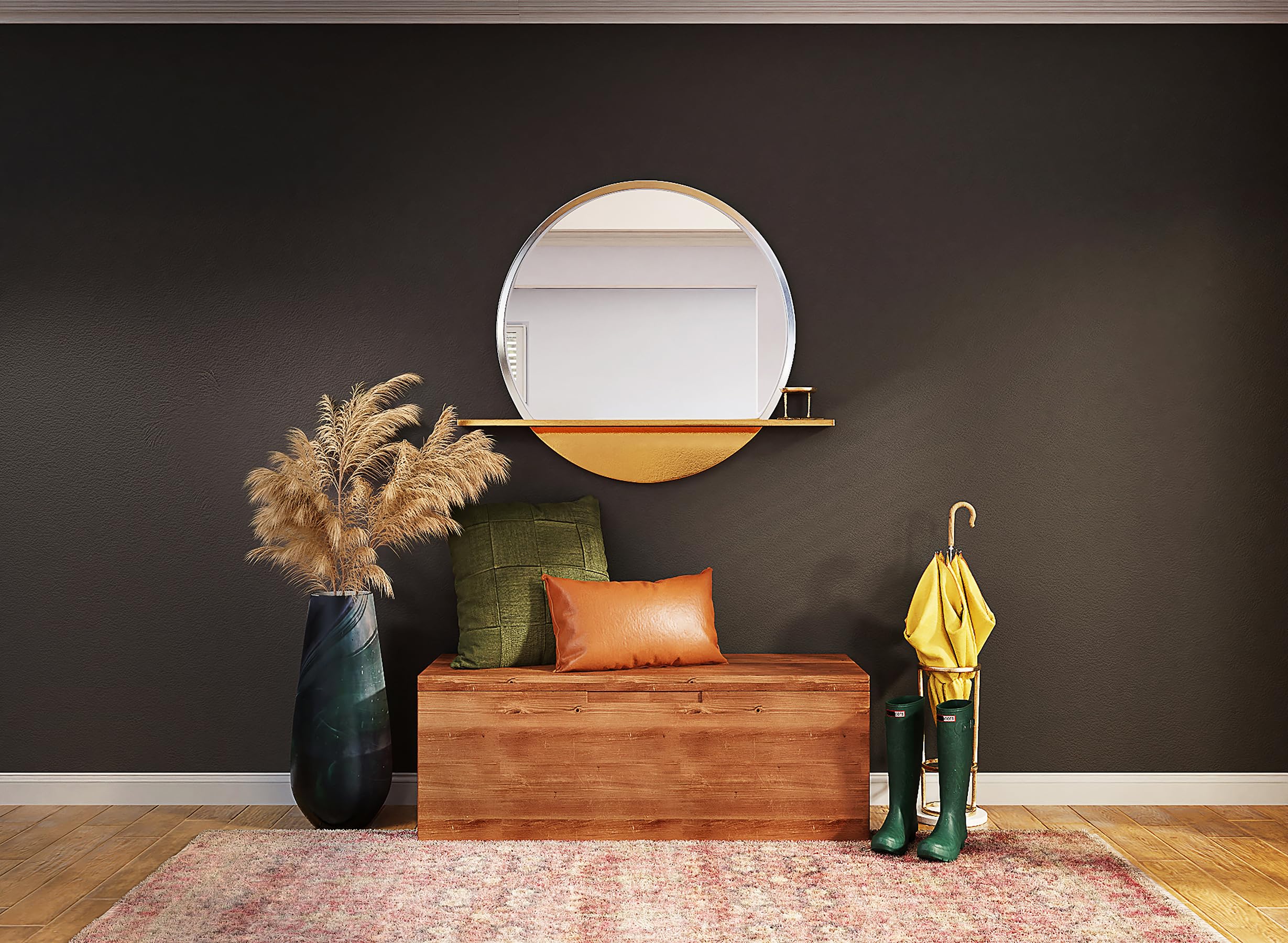 Dimcol cabinet renovation application demonstrates simple DIY installation.