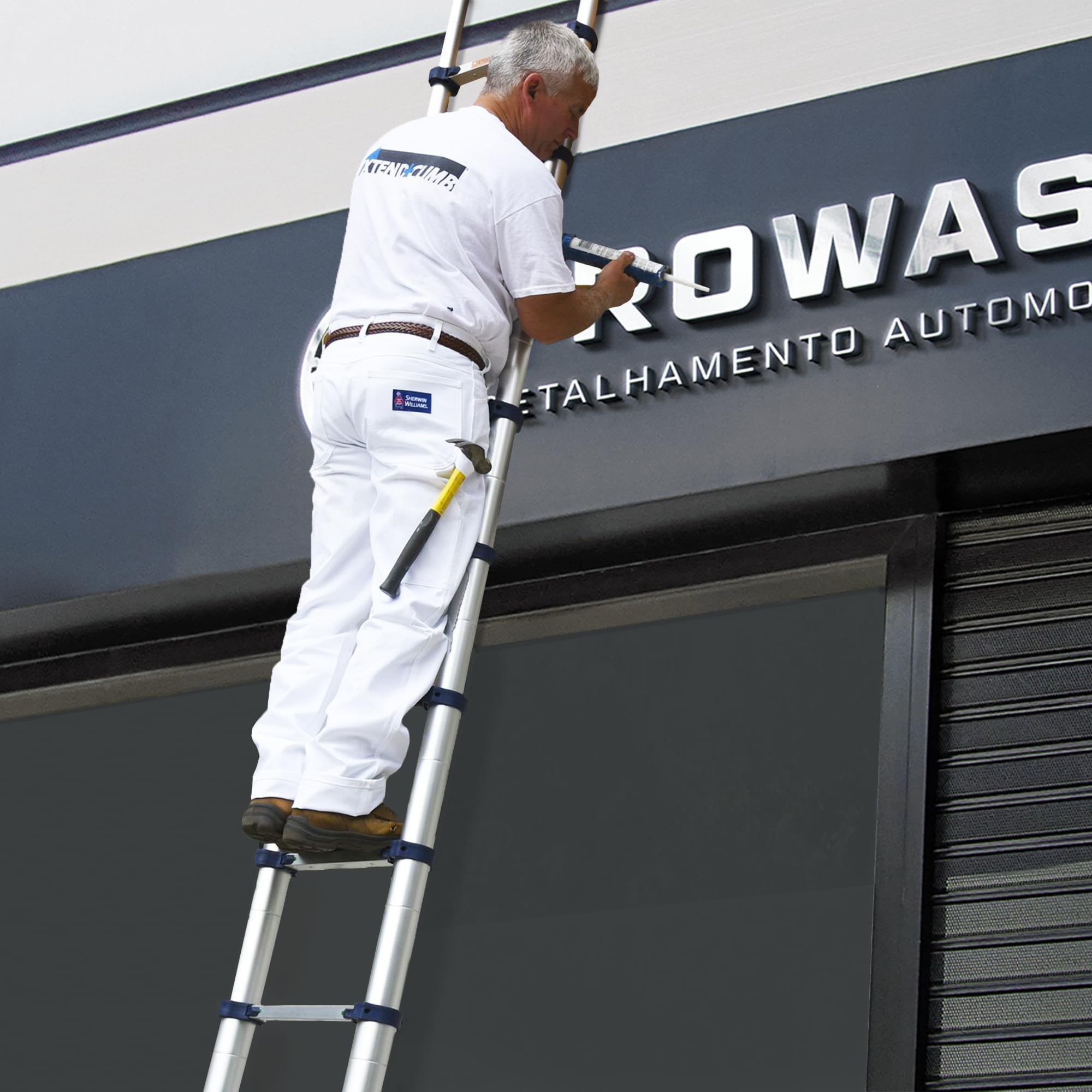 DIMKO painting and maintenance tasks reach ceilings and vents with confidence.