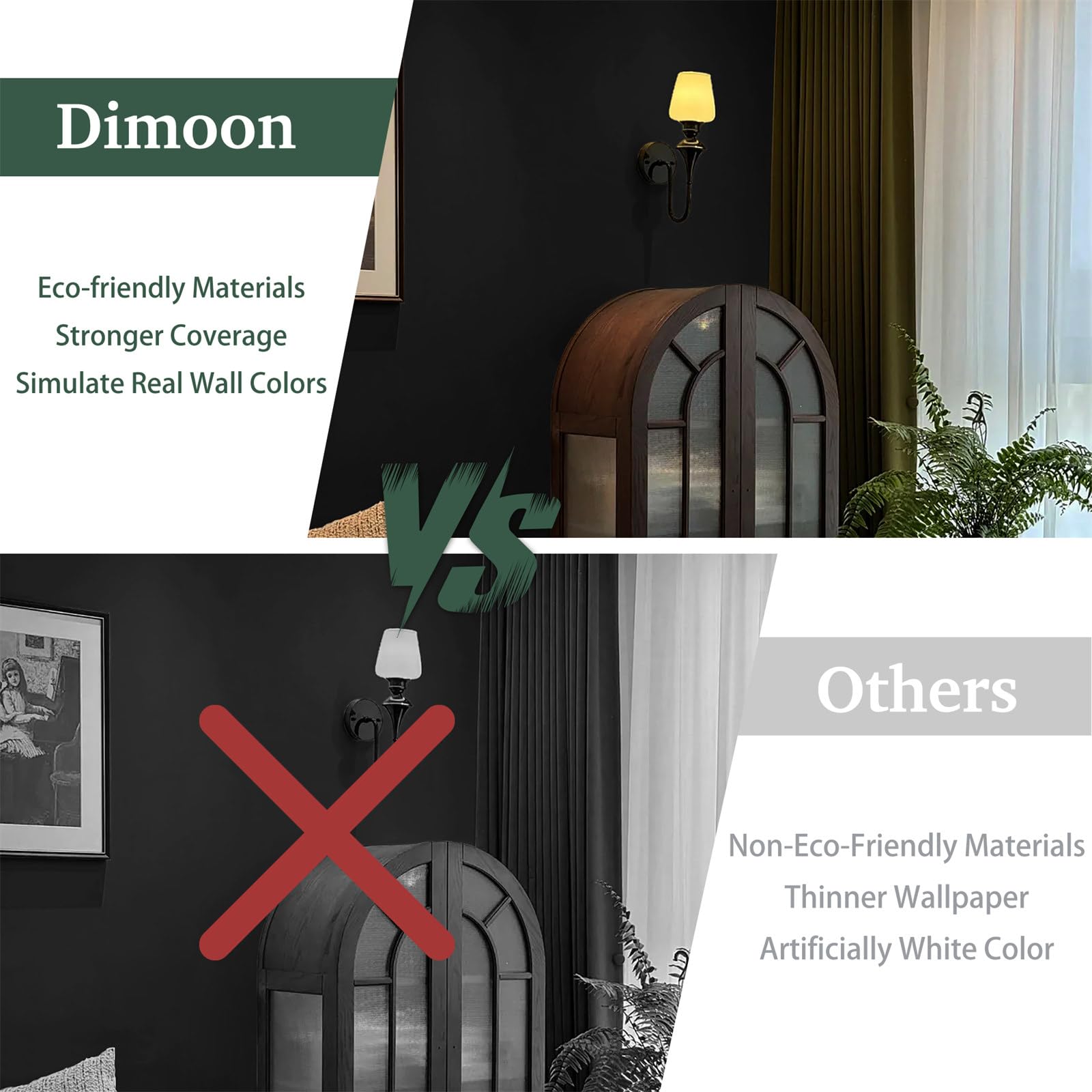 Dimoon baby-friendly wallpaper suitable for rentals and dorms