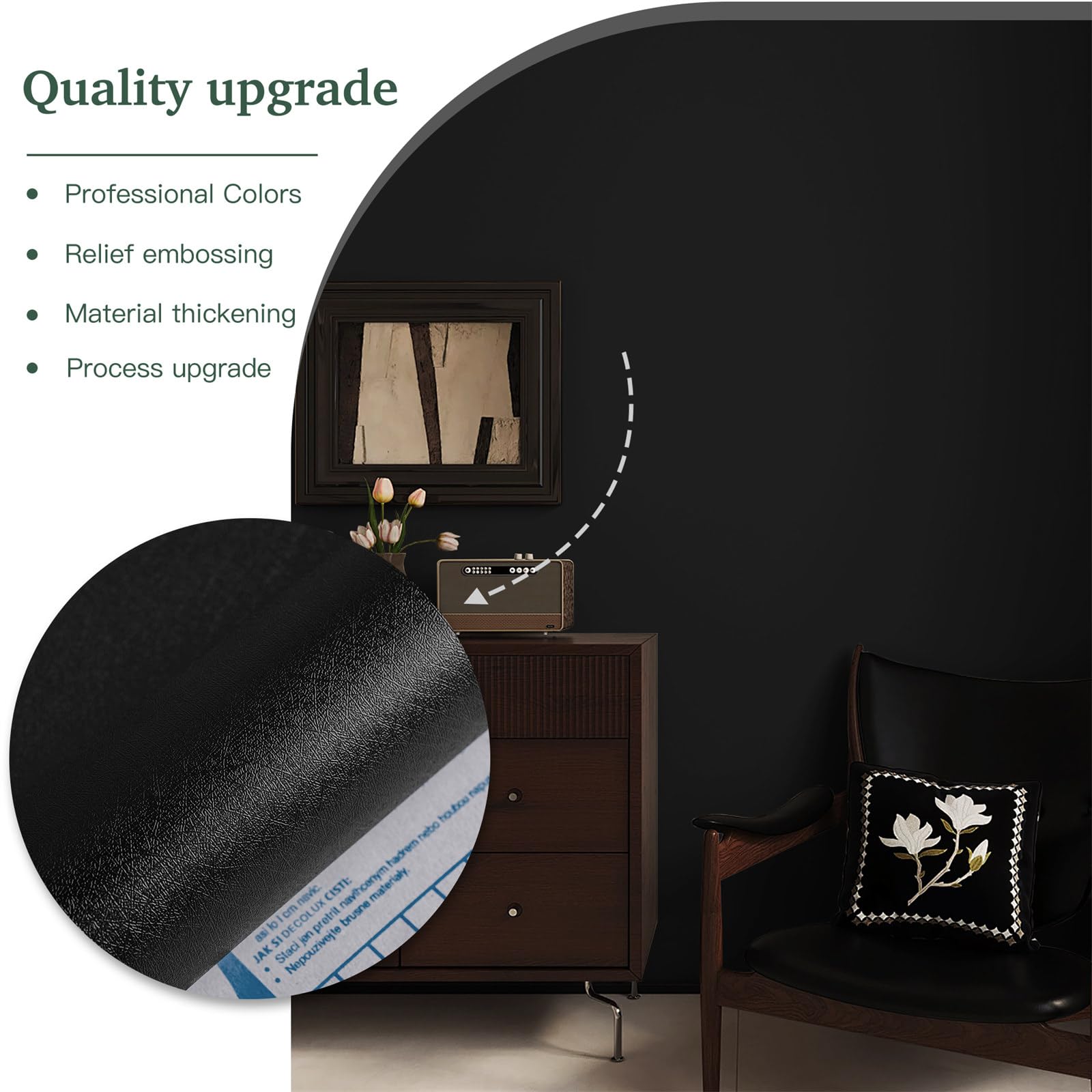 Dimoon vinyl wrap countertop offering a durable, wipe-clean surface