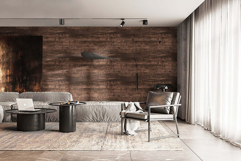 Dimoon waterproof wood wallpaper with a cleanable surface suitable for kitchens.