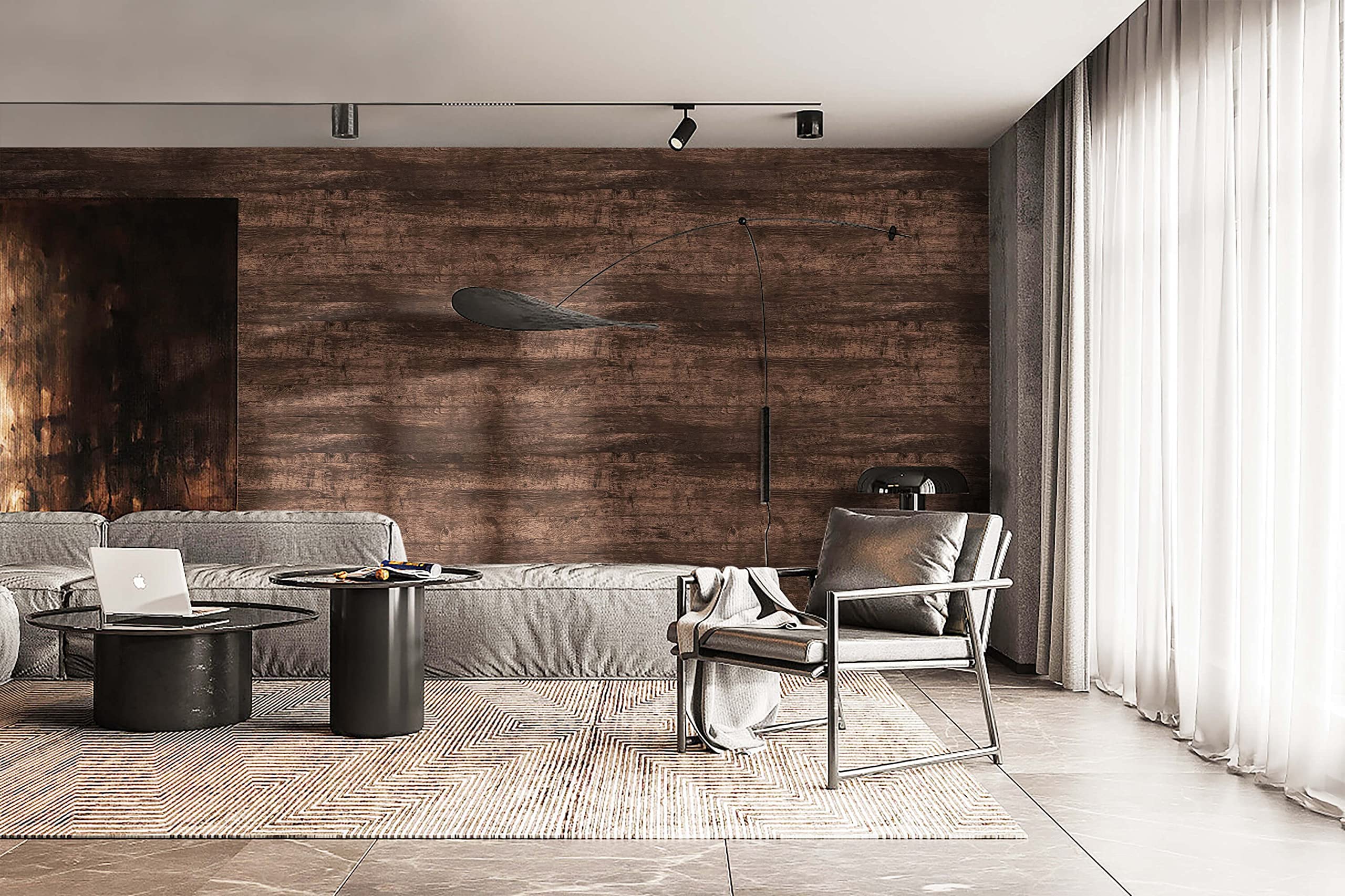 Dimoon wall wallpaper used on kitchen cabinets for a refreshed look.