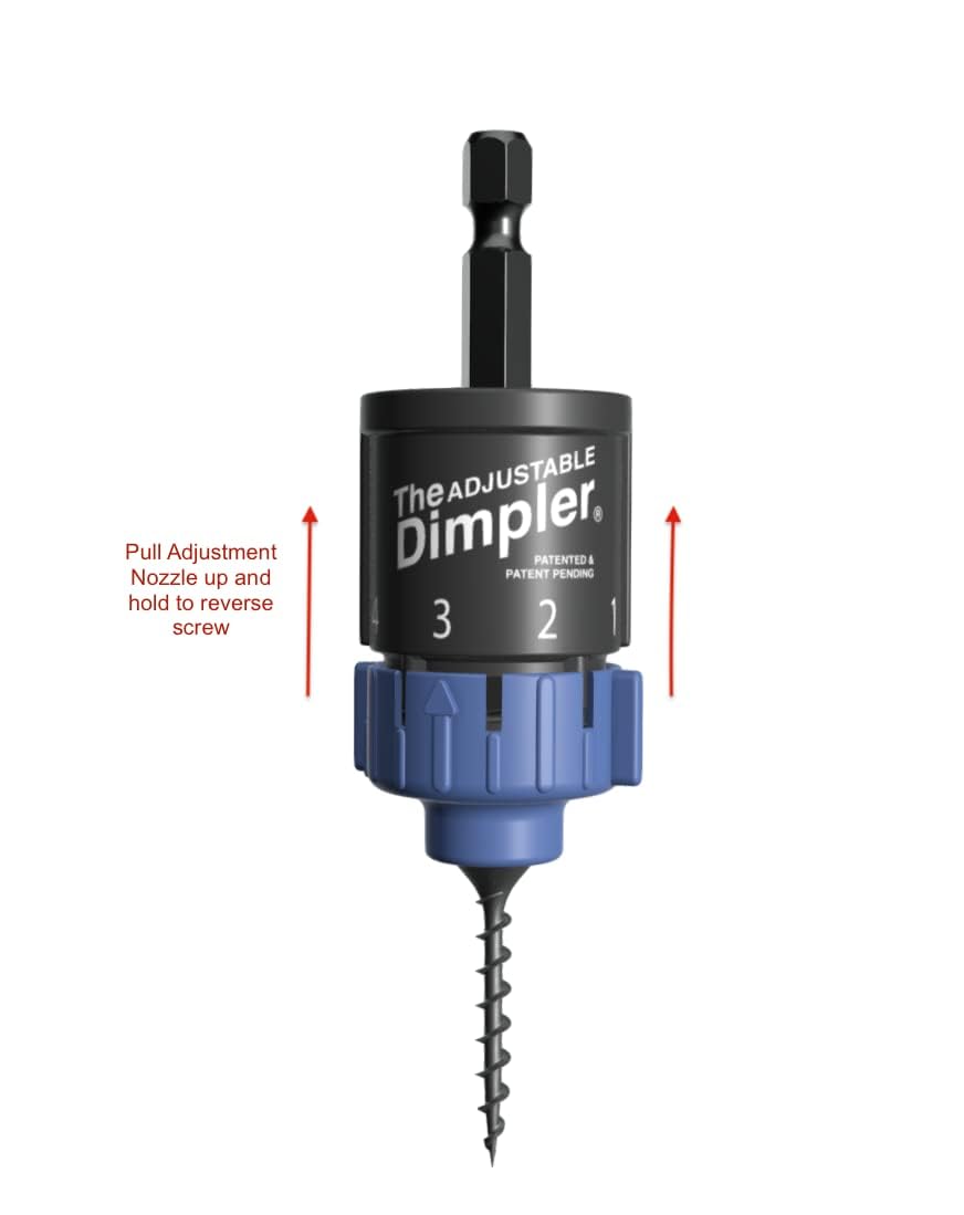 DIMPLER drywall screw application experiences clean, flush finishes