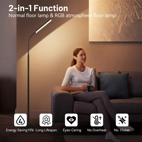 Dimunt lamp showing 3000K to 6500K color temp for warmth and focus