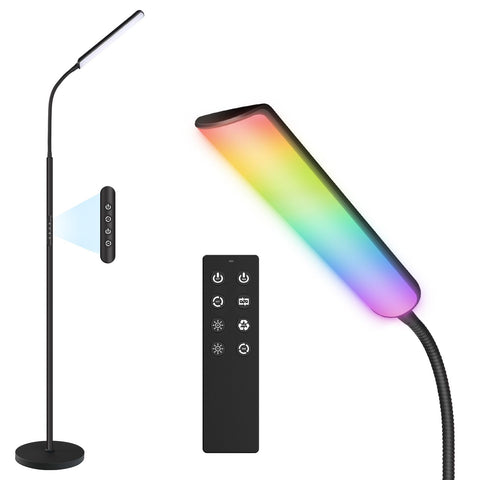 Dimunt LED floor lamp in RGB mode for ambient lighting
