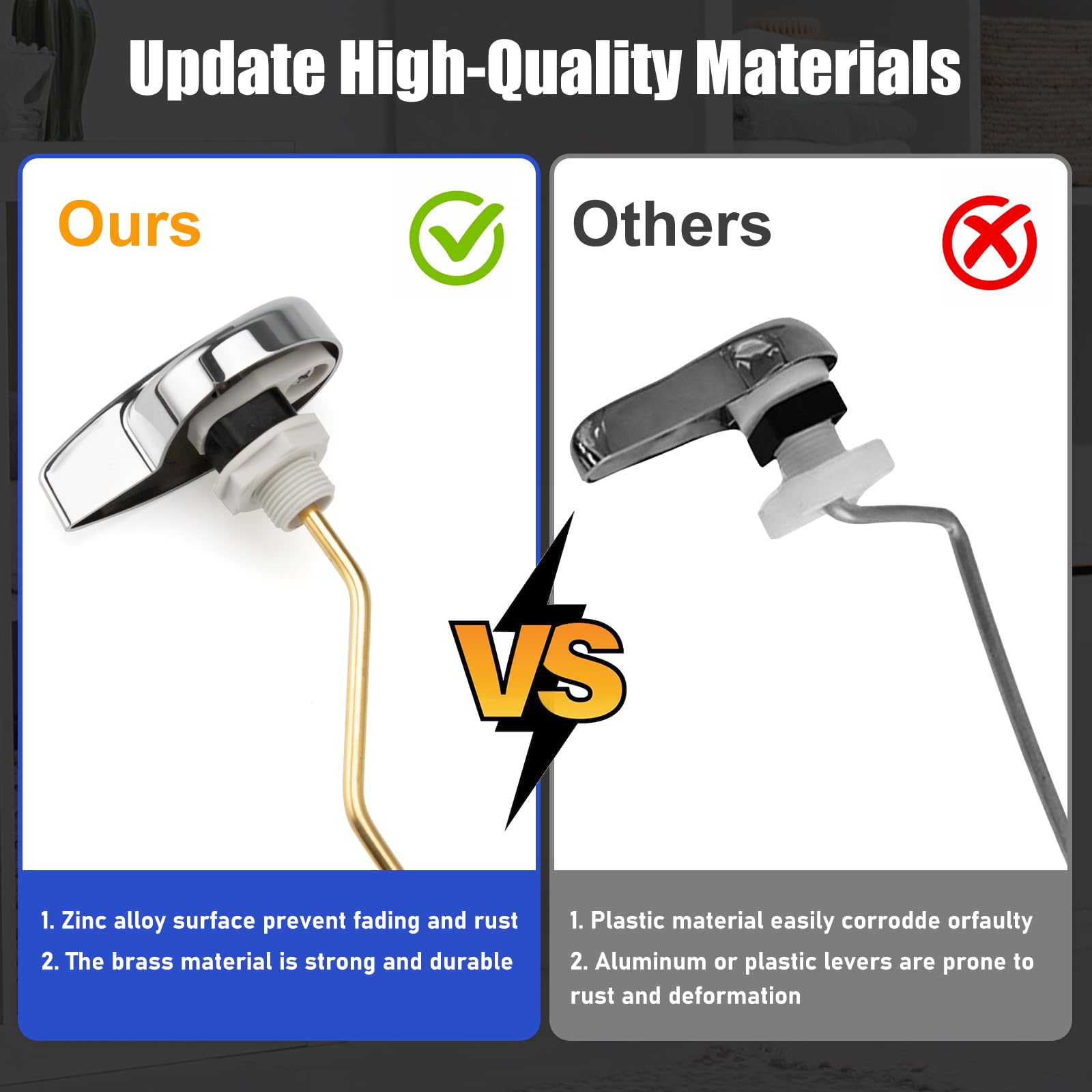 Dincerpen installation lever supports quick, tool-free replacement with three adjustable holes.
