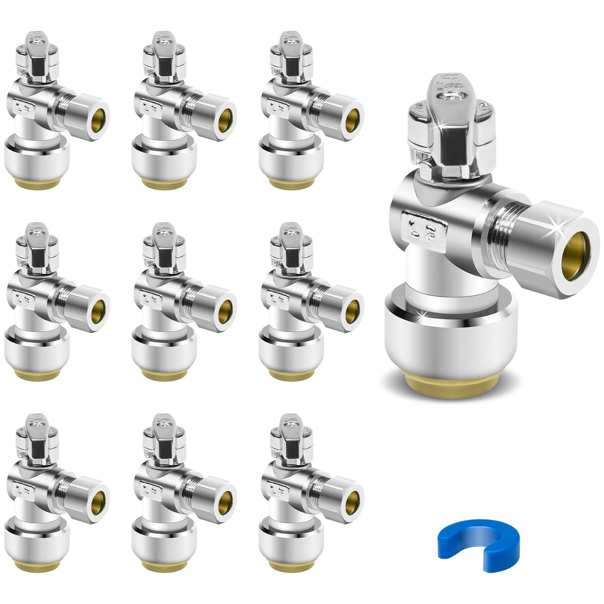 Dingbaayee angle stop valve package for easy replacement