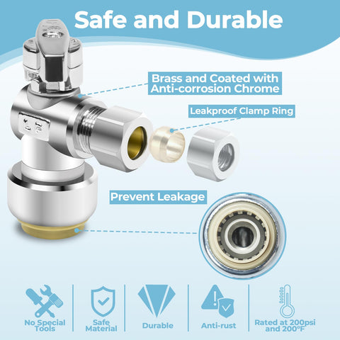 Dingbaayee chrome-plated brass valve emphasizes durability and corrosion resistance