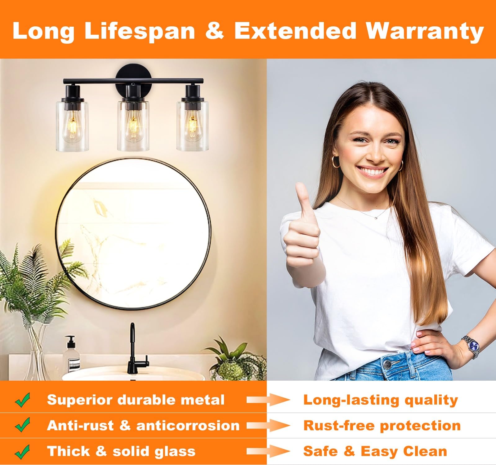 DINGLILIGHTING DLLT matte black finish adds contemporary style and durable metal construction.