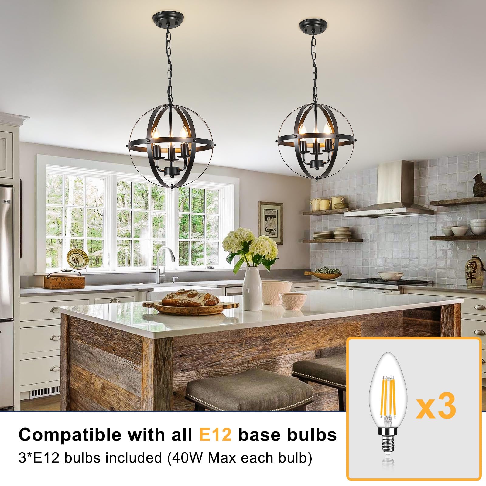DINGLILIGHTING DLLT adjustable chain supports versatile hanging heights for any space