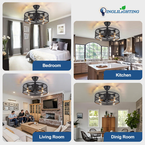 Includes 4in and 8in downrods to fit various ceiling heights.