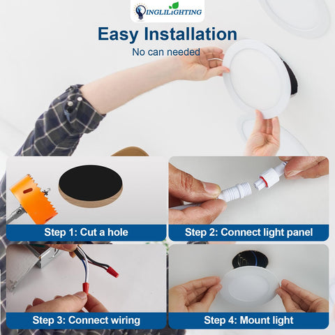 IC-rated insulation contact DLLT recessed light for safe ceiling installation