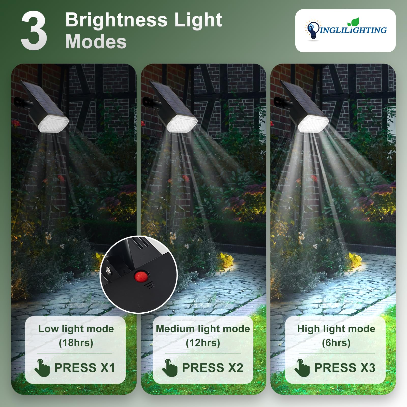 DINGLILIGHTING LED spotlight offers three brightness modes for adaptable ambience