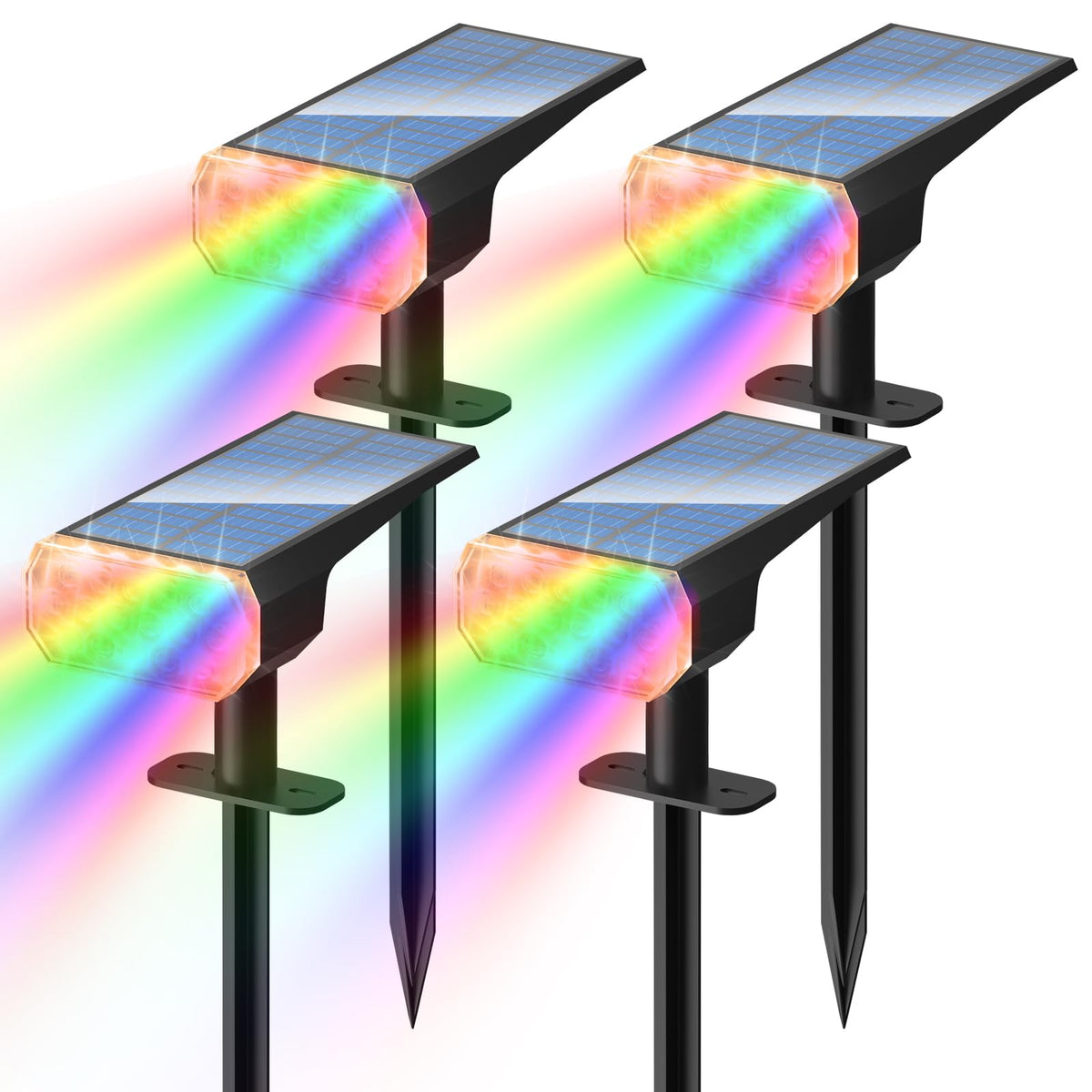 DINGLILIGHTING solar spotlight lights the garden path with IP65 protection.