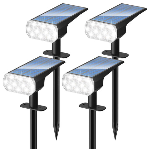 DINGLILIGHTING solar panel adjustable lights brighten gardens with flexible aiming