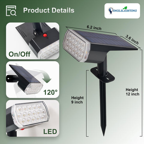 DINGLILIGHTING weatherproof yard light withstands rain and frost for year-round use.