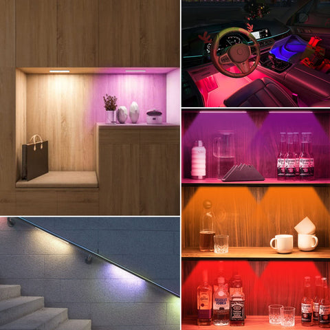 Diomart 6-pack lights cover kitchen, pantry, and wardrobe areas effectively.