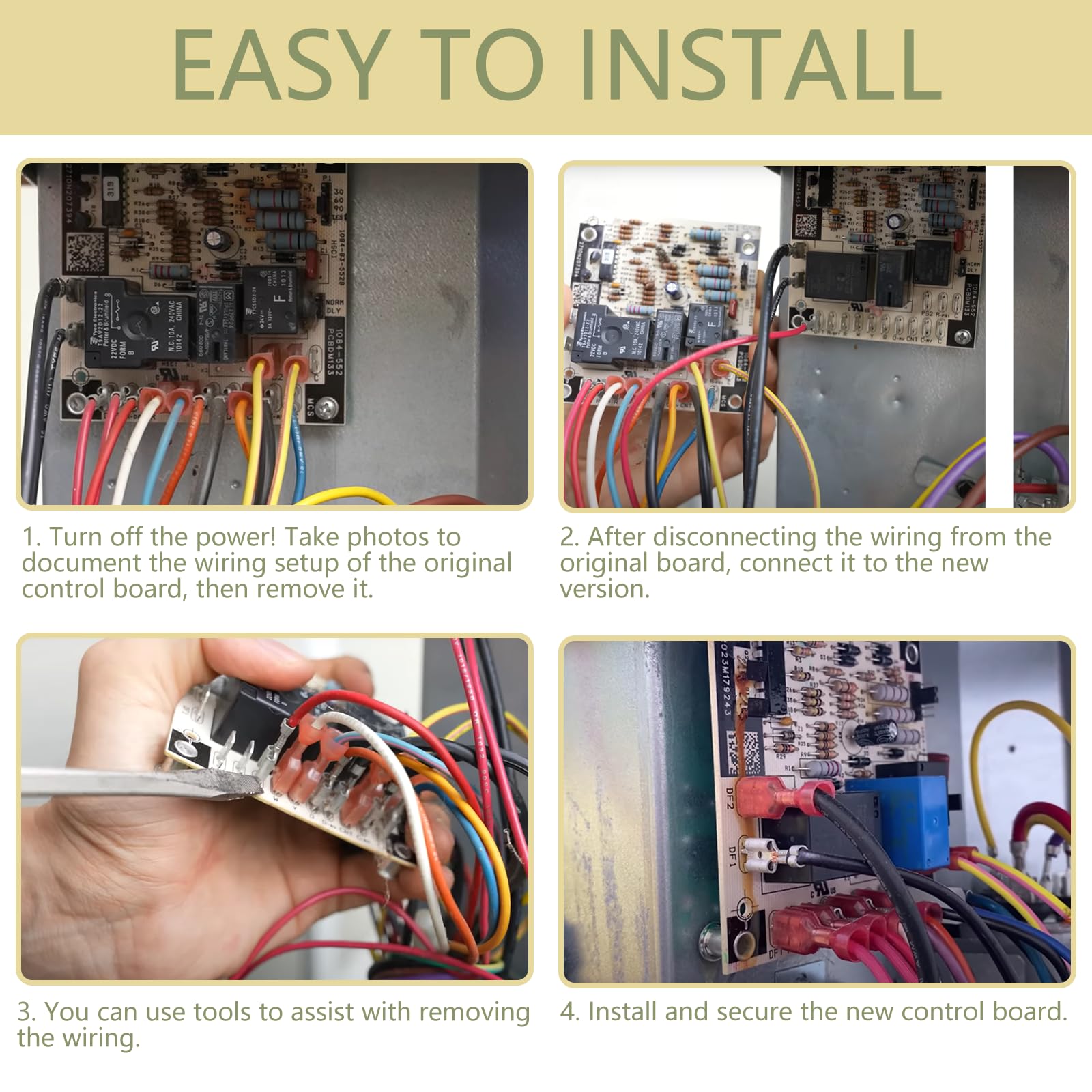 DIPMOTOR safety reminder for safe professional replacement.