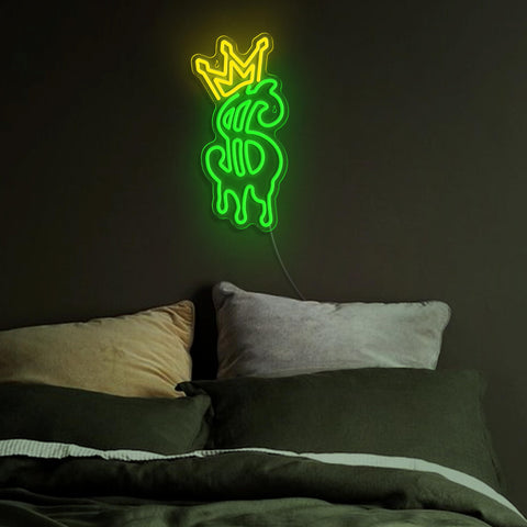Dipomy Crown Dollar sign decor for bars, pubs, and game rooms.