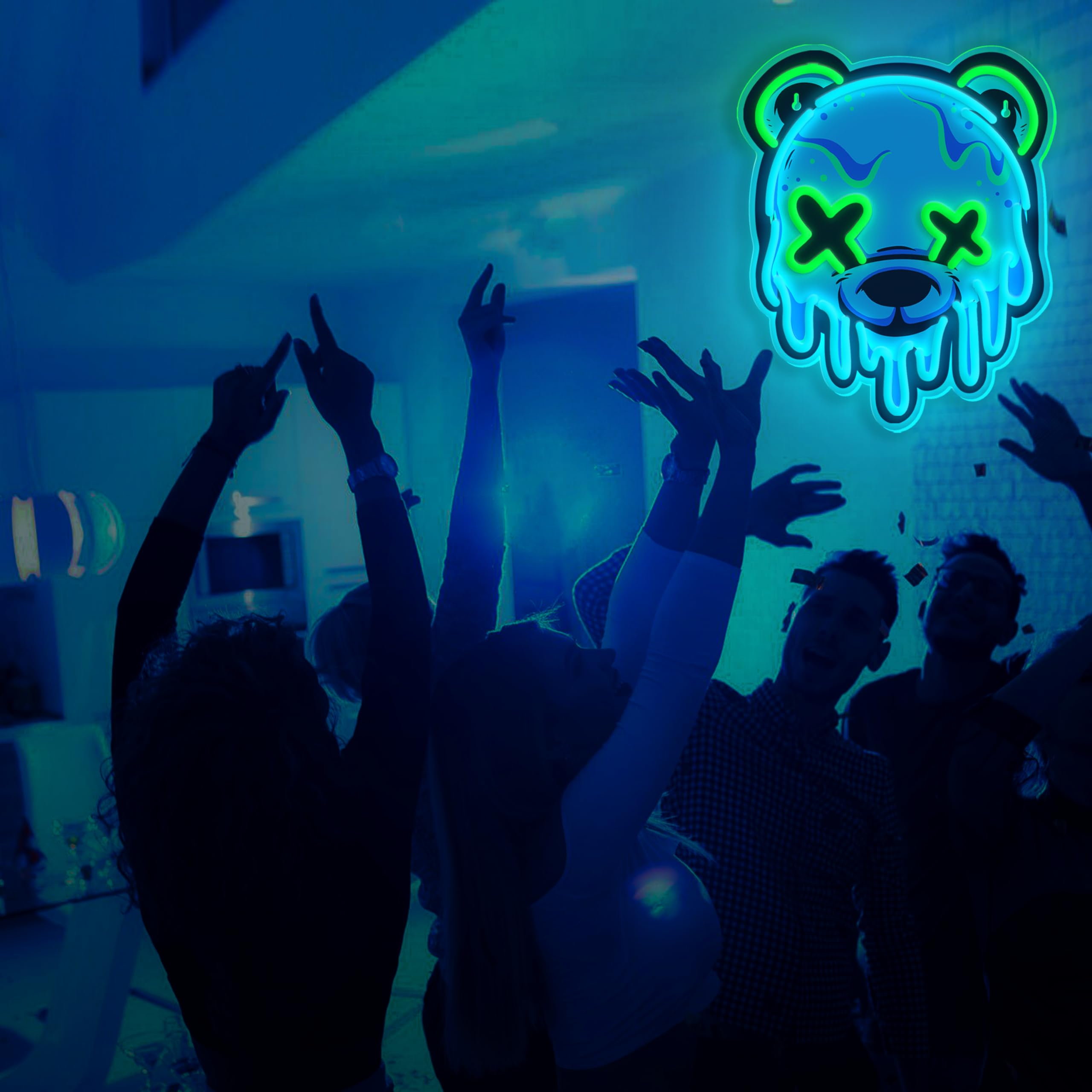 Dipomy Ice Bear neon sign makes a playful gift for teens
