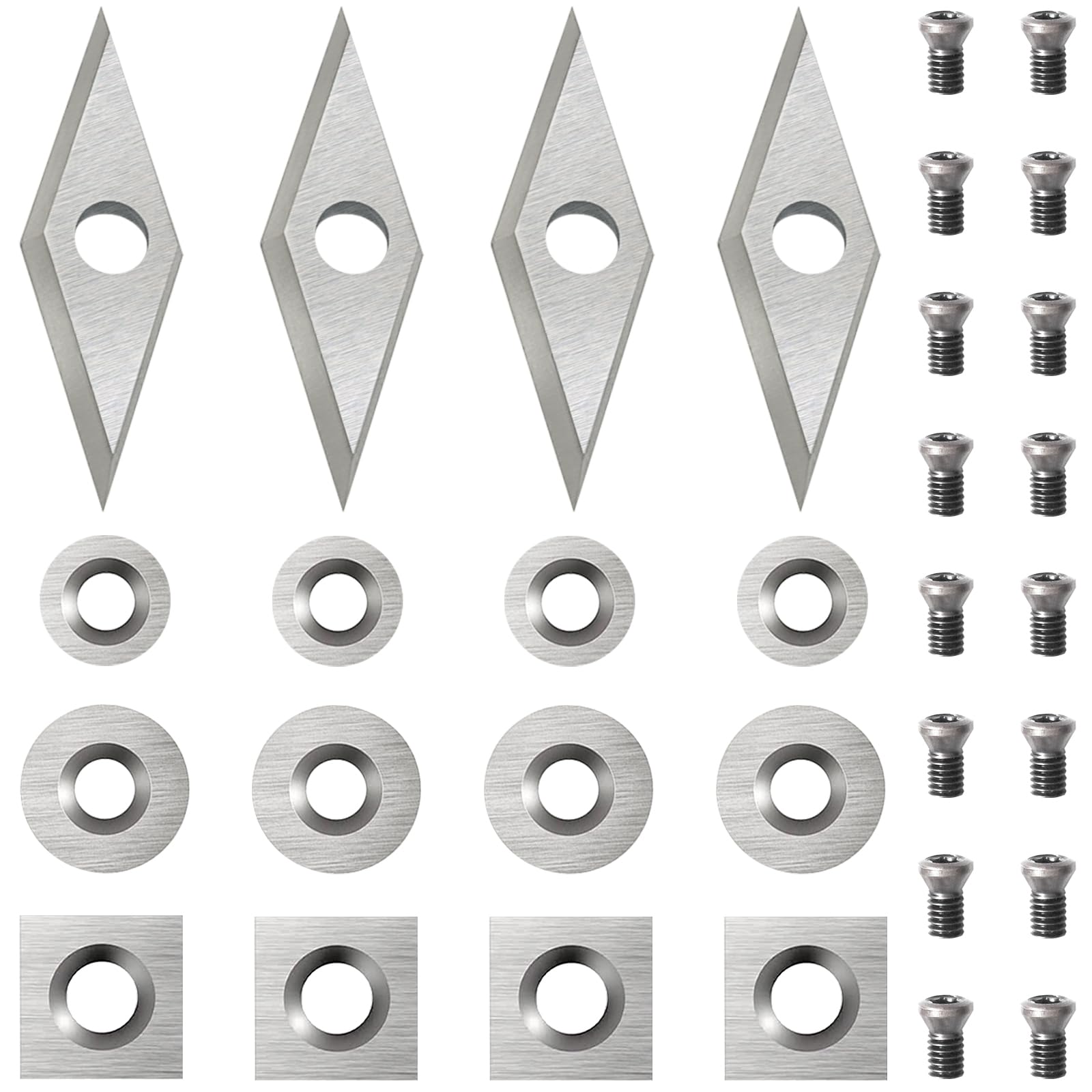 Diraeen carbide square-with-radius insert for precise turning and smooth finishing.