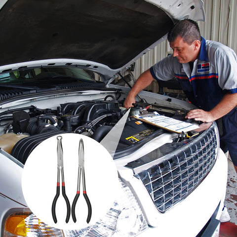 DIRBUY long-nose pliers with comfortable non-slip grips.