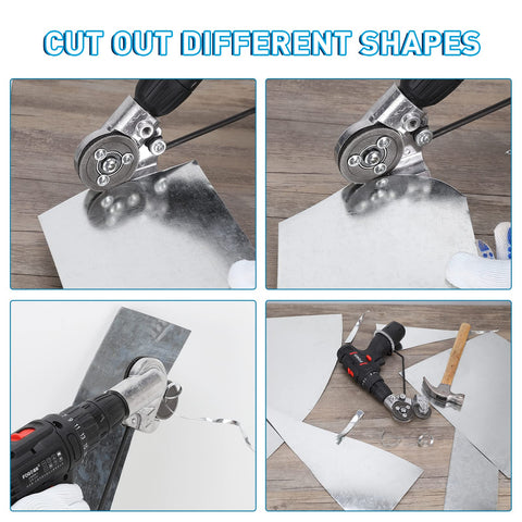 Dirnatel attachment handles copper and steel sheets with clean cuts