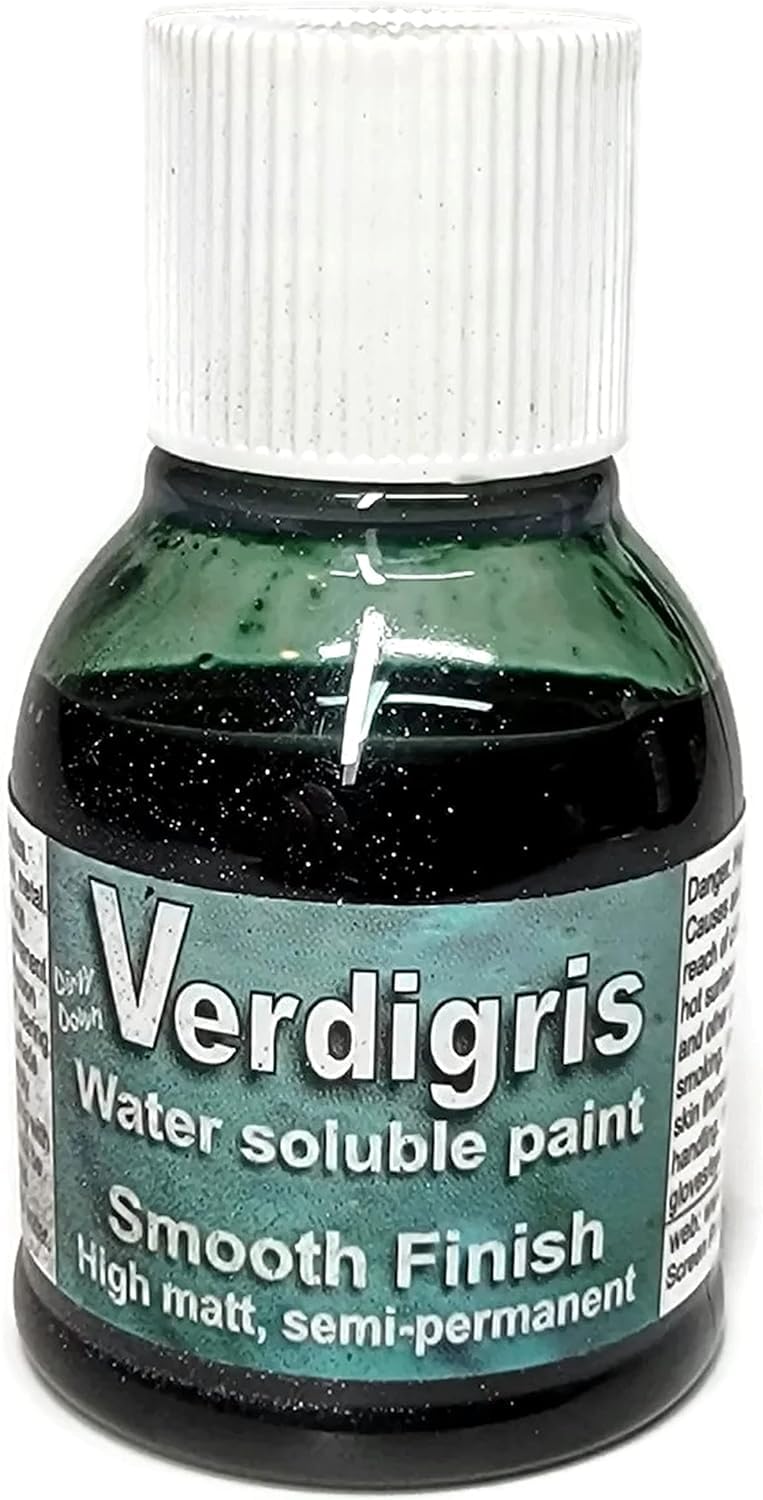 Dirty Down Verdigris bottle pour demonstrates easy application and quick patina.