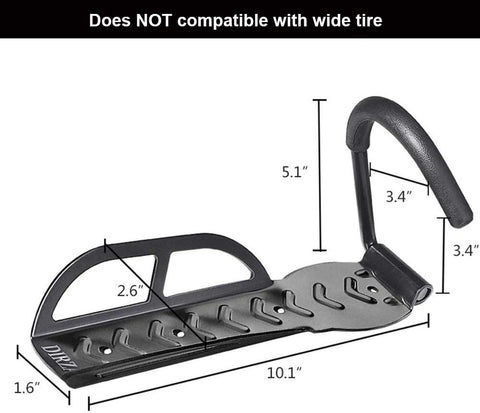 Dirza bike hook anti-scratch protects rims during mounting and storage